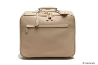 AMELIA CREAM LEATHER PILOT BAG