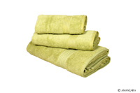 ALASSIO BATH TOWELS - GREEN 