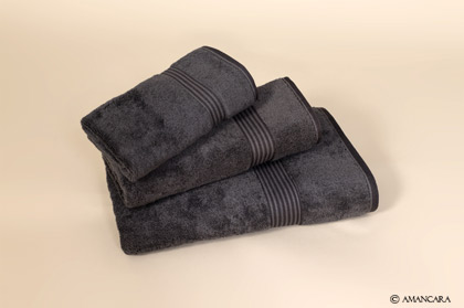 ALASSIO BATH TOWELS - GREY