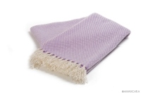 BERN CASHMERE THROW- LILAC