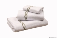 BORGIA GREEN BATH TOWELS