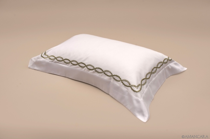 BORGIA PILLOWCASE GREEN