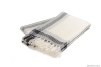 CAMPIGLIO CASHMERE THROW- WHITE 