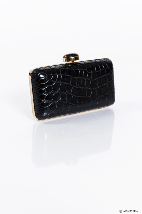 CROCODILE LEATHER CLUTCH