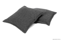 DOLMAN CASHMERE CUSHION COVER- DARK GREY