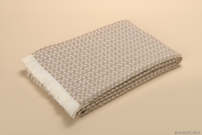 ETRURIA CASHMERE THROW- BROWN