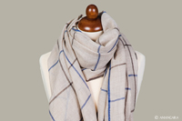 EVEREST BLUE CASHMERE SCARF