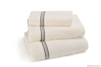 GENEVE BATH TOWELS CREAM-BROWN