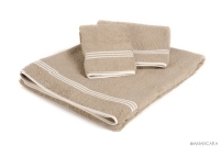 GENEVE BATH TOWELS MINK-CREAM