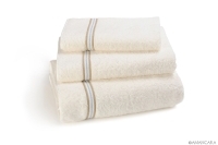 GENEVE BATH TOWELS CREAM BEIGE-BLU