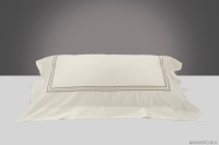 GENEVE PILLOWCASE BEIGE-BLUE