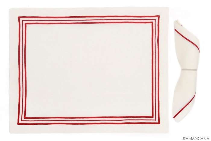 GENEVE PLACEMAT RED