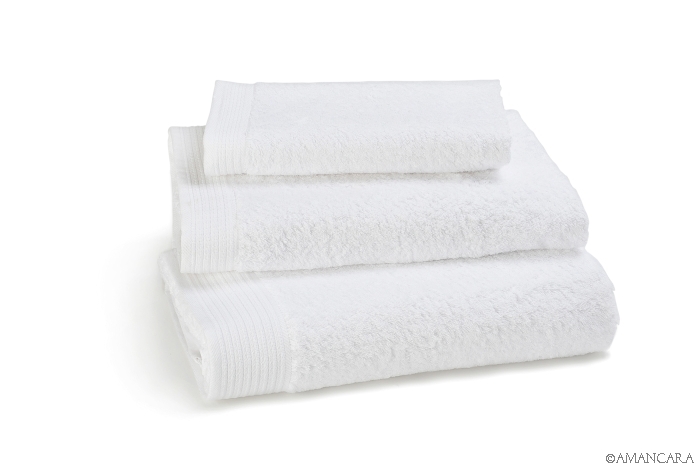 KENT BATH TOWELS WHITE