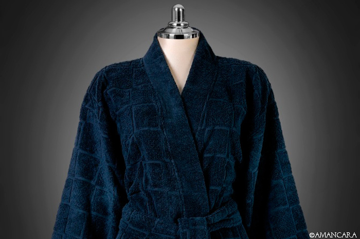 MALAGA BATHROBE BLUE