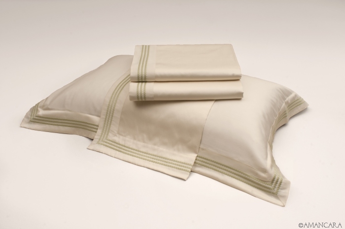 MEDICI BED SET BEIGE-GREEN