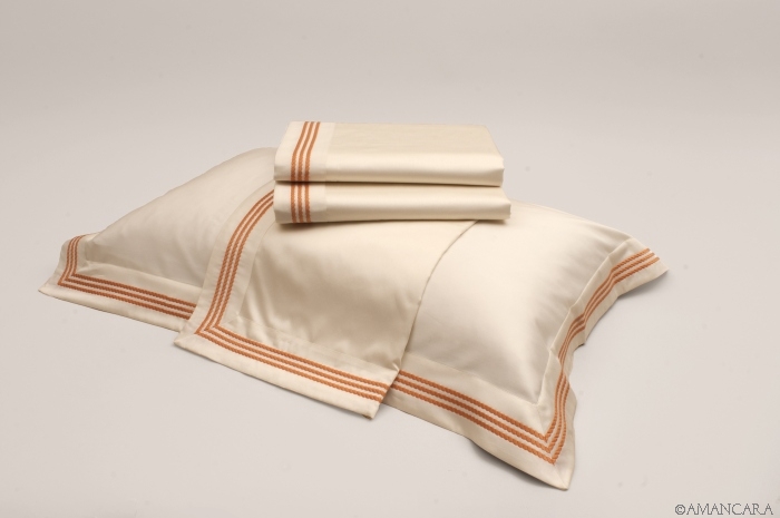 MEDICI BED SET BEIGE-ORANGE