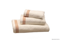 MEDICI BATH TOWELS ORANGE EMBROIDERY