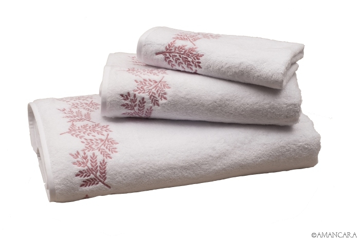 MONET BATH TOWELS PINK