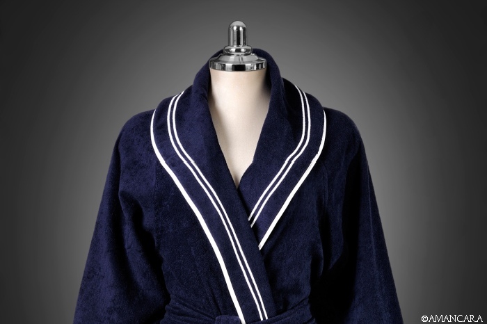 NEWPORT BATHROBE BLUE