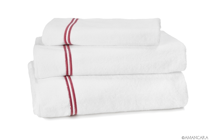 NEWPORT BATH TOWELS RED