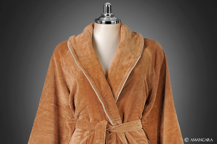 ORLEANS BATHROBE TERRACOTTA