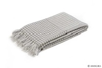 PRINCIPE DI GALLES CASHMERE THROW GREY