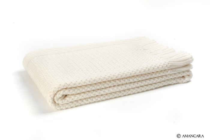 SALZBURG CASHMERE BLANKET WHITE