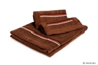 SEGESTA BATH TOWELS BROWN