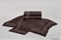 SORRENTO BED SET BROWN