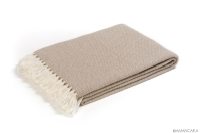 ST. MORITZ CASHMERE THROW-BEIGE