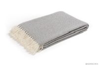 ST. MORITZ CASHMERE THROW-GREY