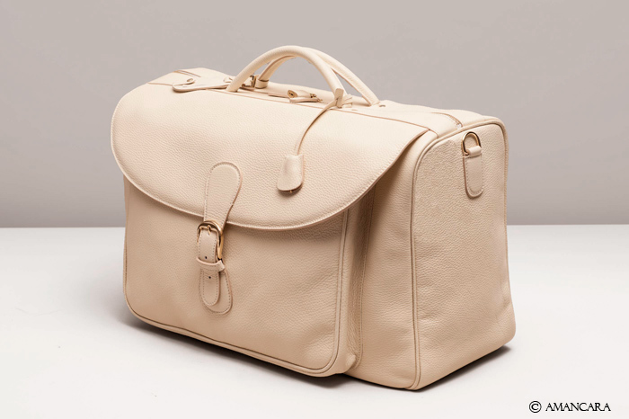 CHRISTINA HANDMADE LEATHER BAG CREAM