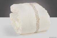 VITTORIA DUVET COVER CREAM-BROWN