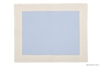 YORK PLACEMAT LIGHT BLUE-CREAM